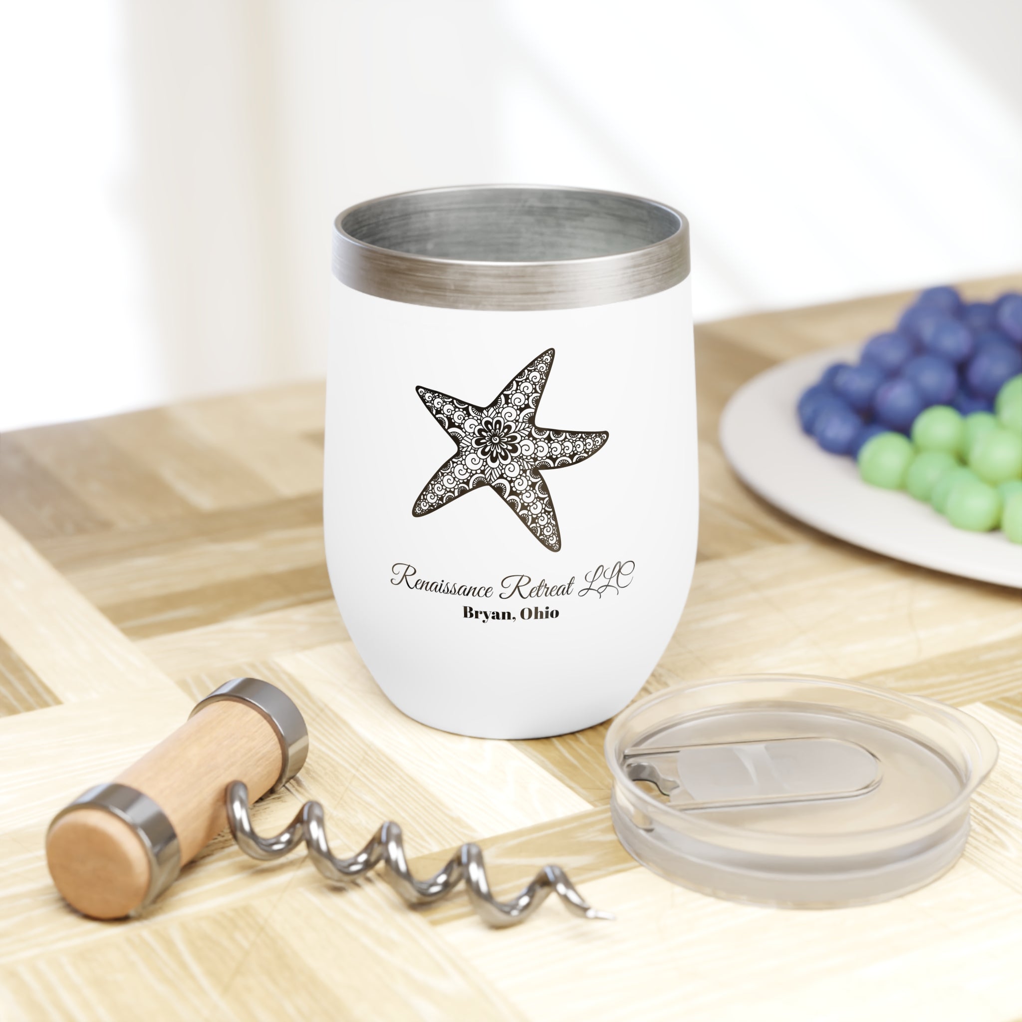 Chic Tumbler with Mandala Starfish Design