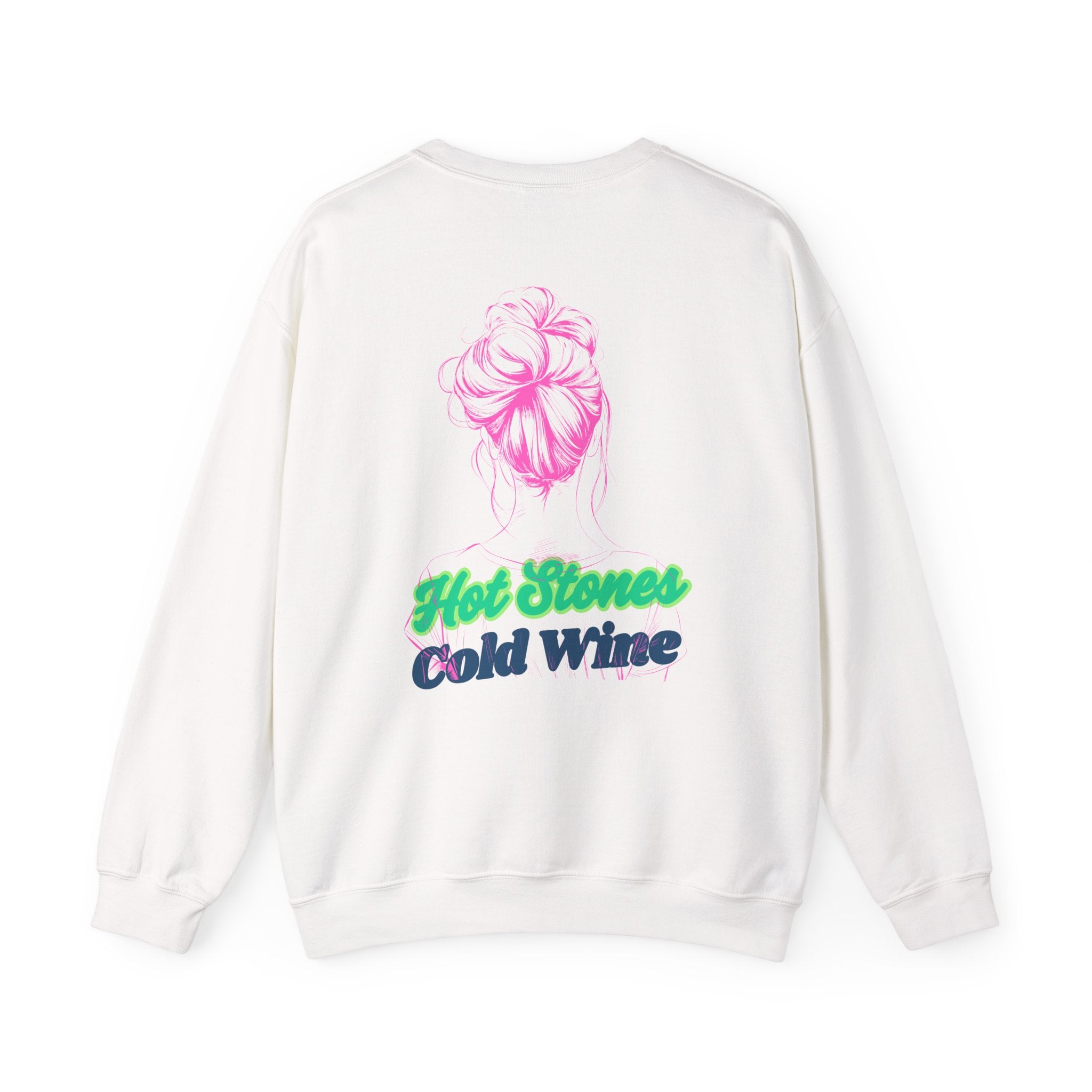 Hot Stones, Cold Wine-Crewneck Sweatshirt
