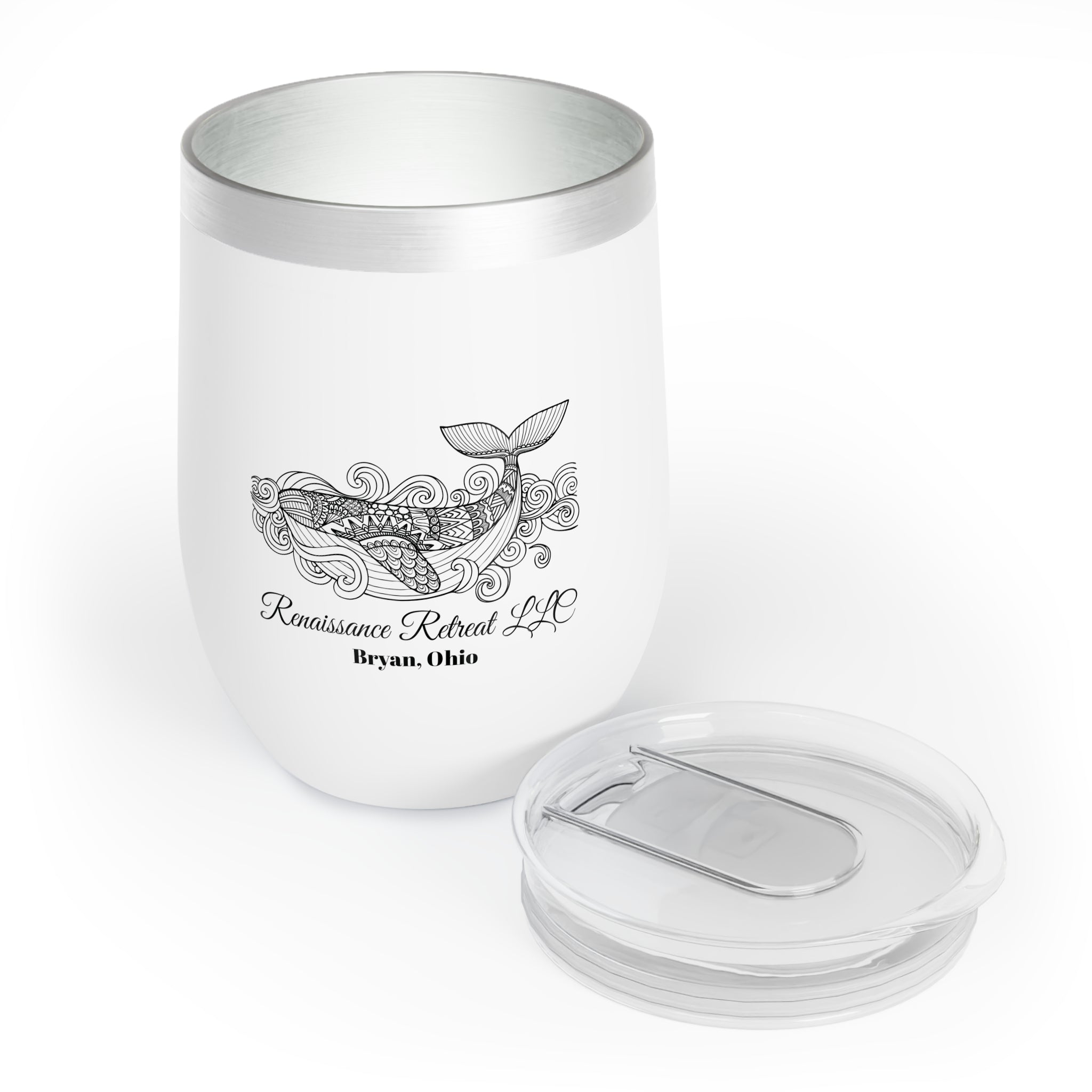 Chic Tumbler with Mandala Whale Design