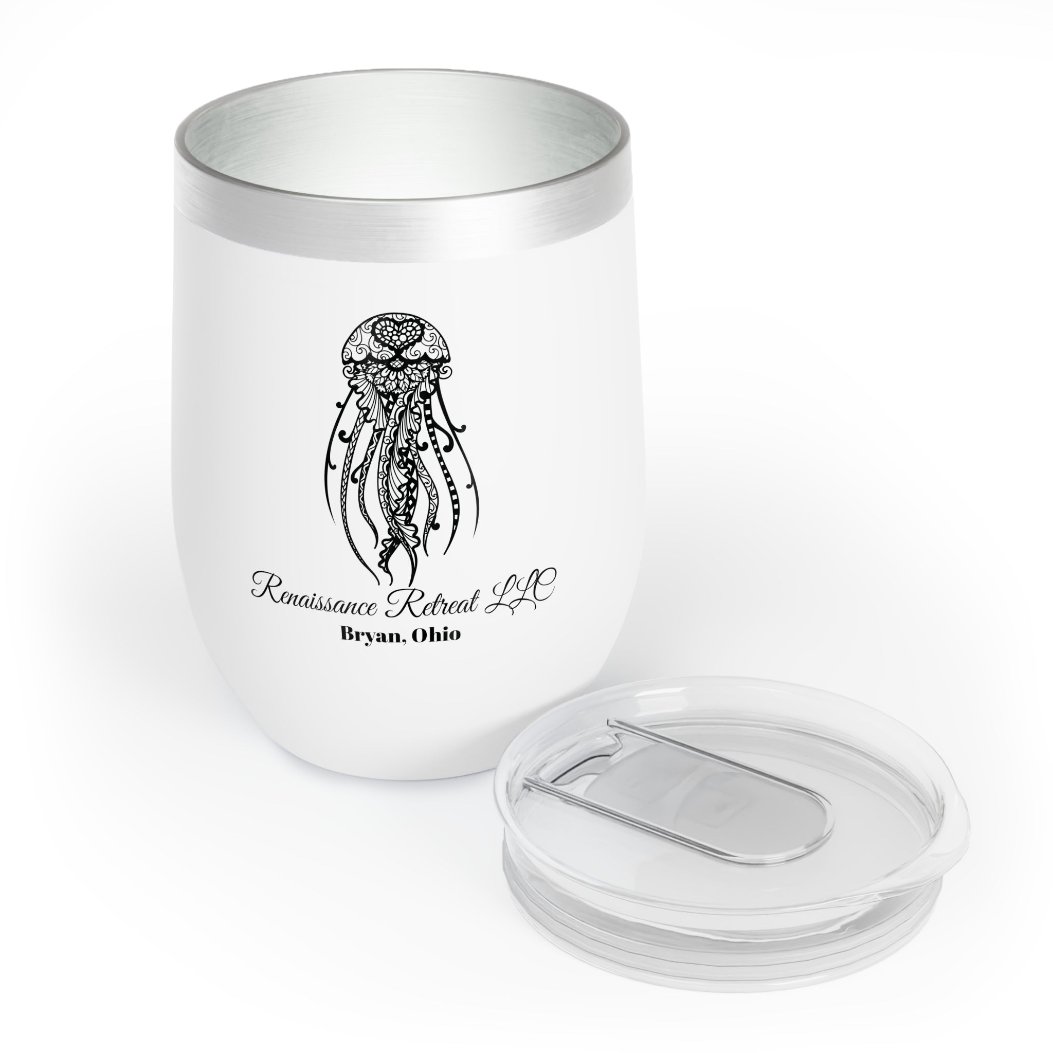 Chic Tumbler with Mandala Jellyfish Design