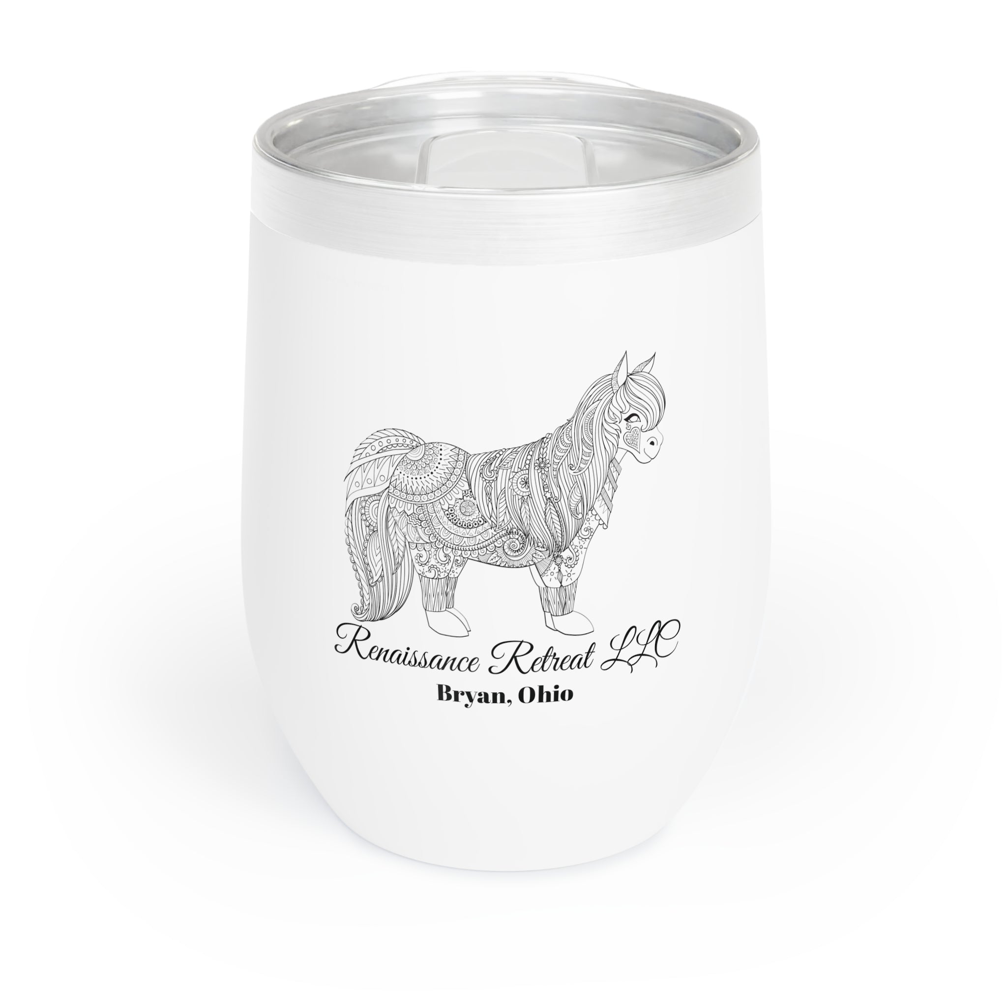 Chic Tumbler with Mandala Pony Design