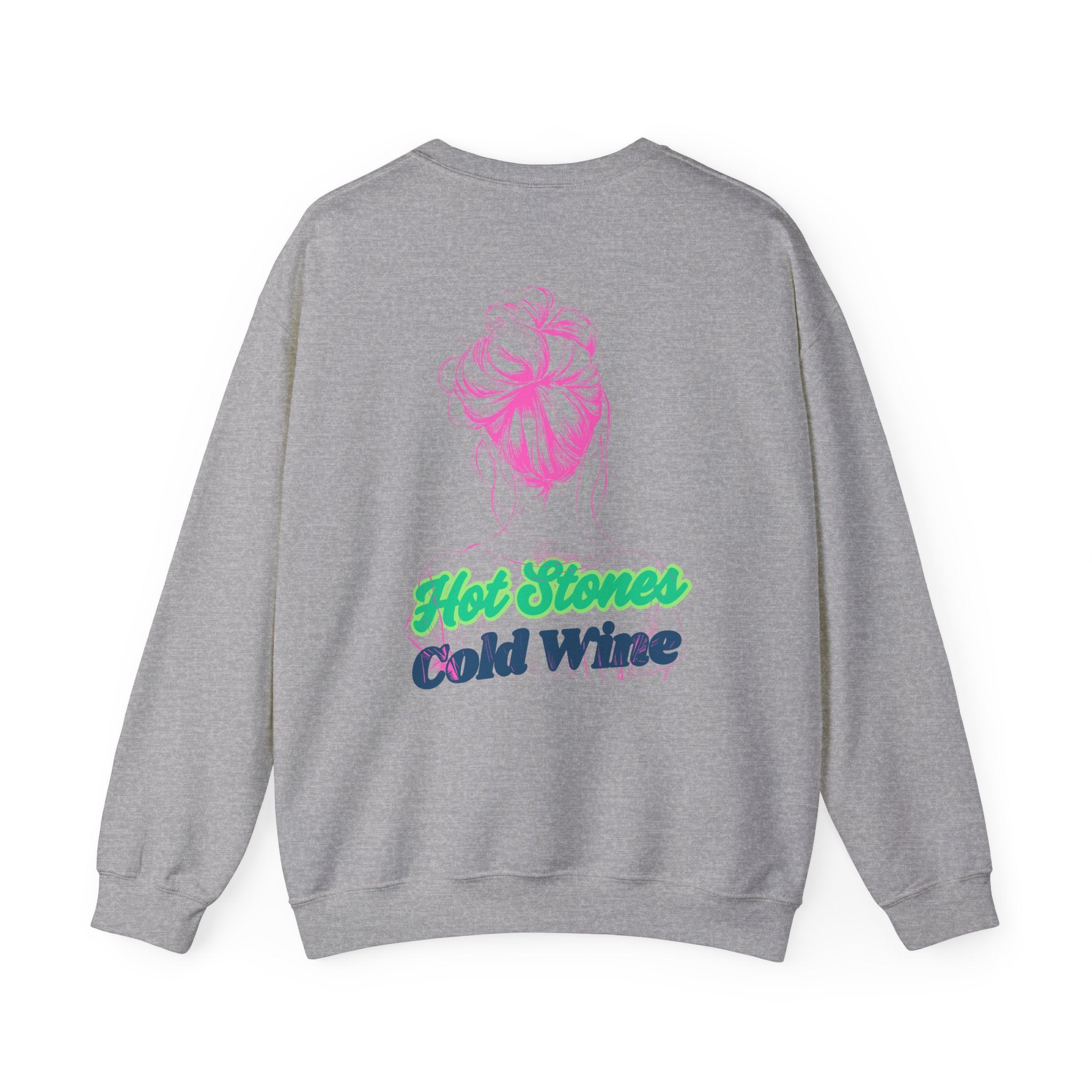 Hot Stones, Cold Wine-Crewneck Sweatshirt