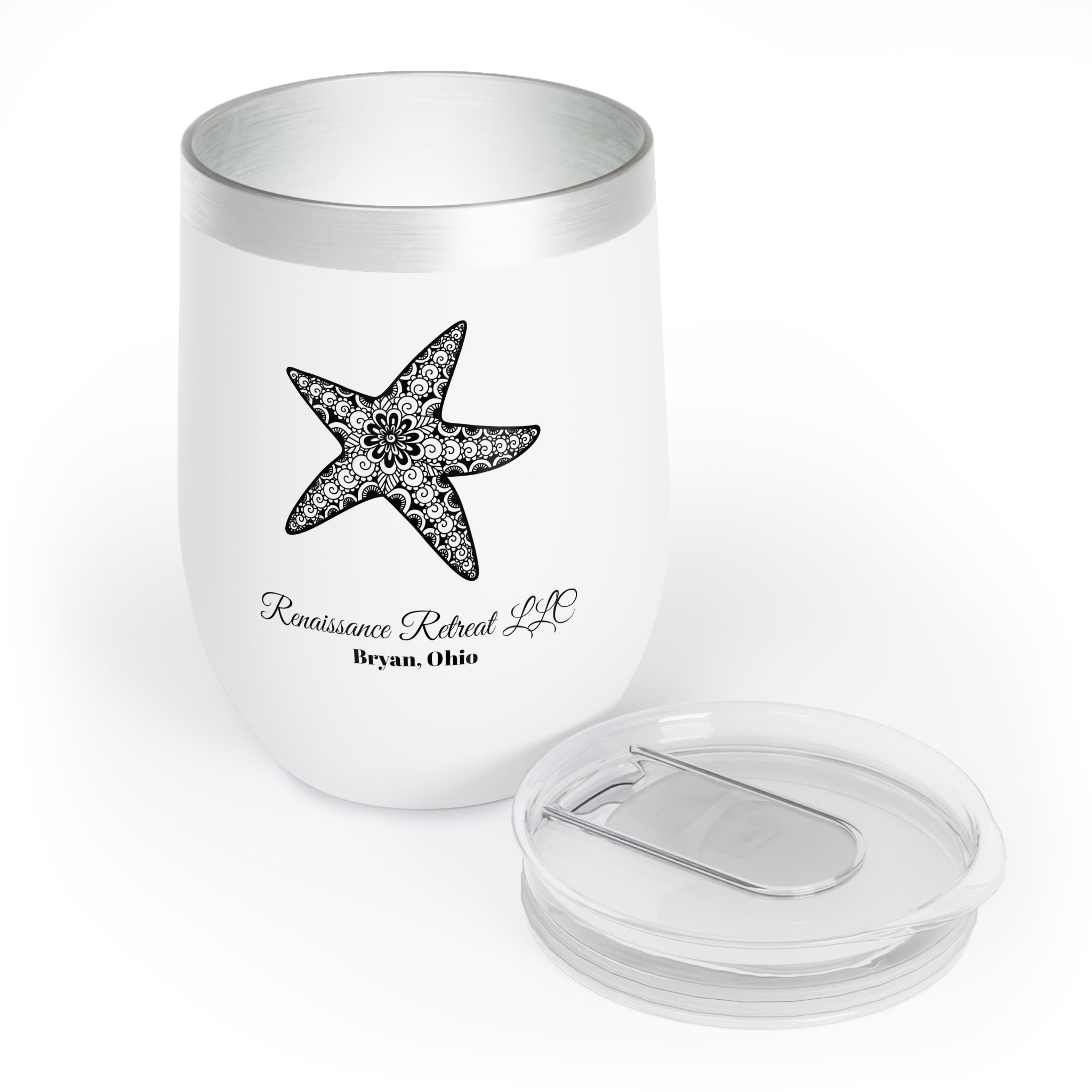 Chic Tumbler with Mandala Starfish Design