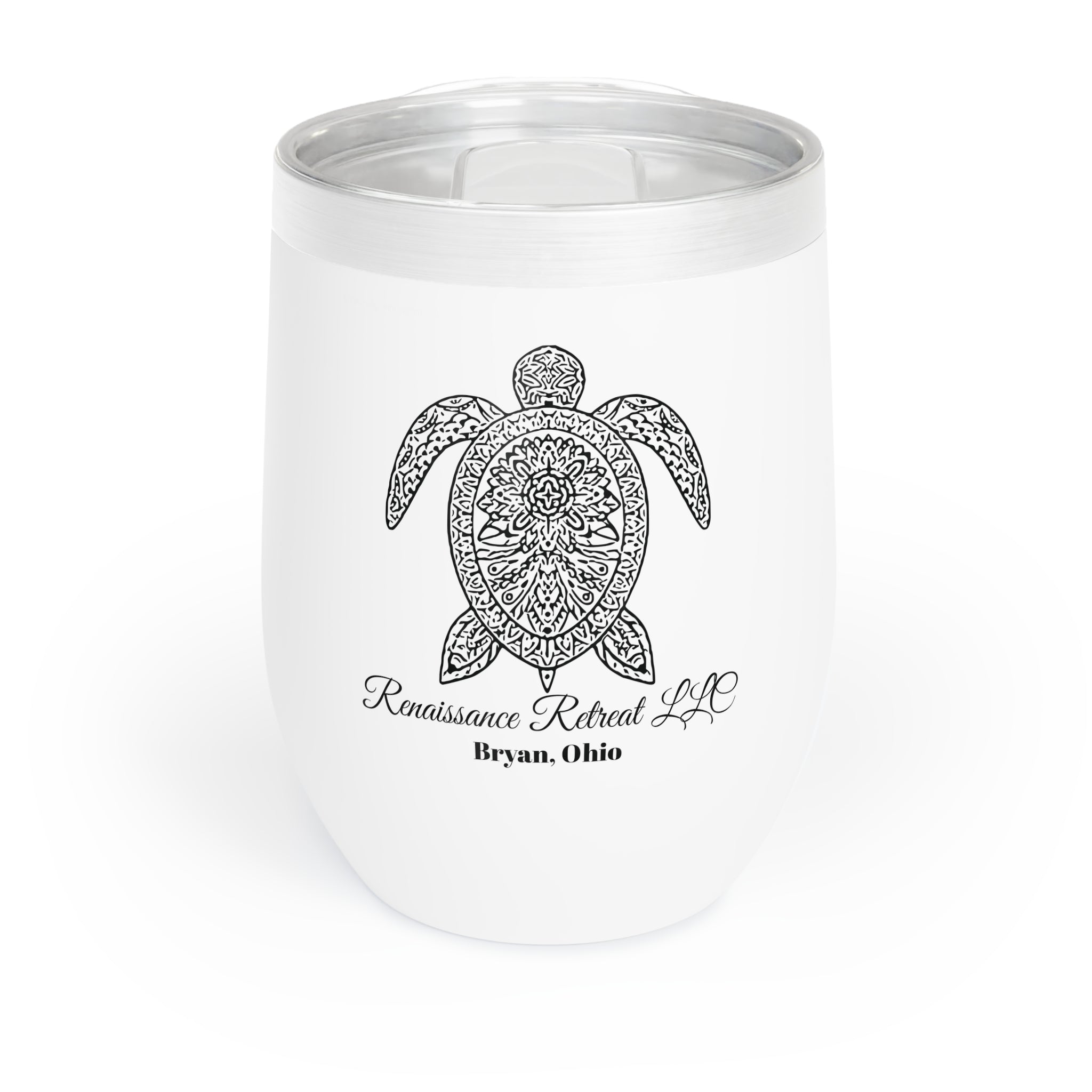 Chic Tumbler with Mandala Sea Turtle Design