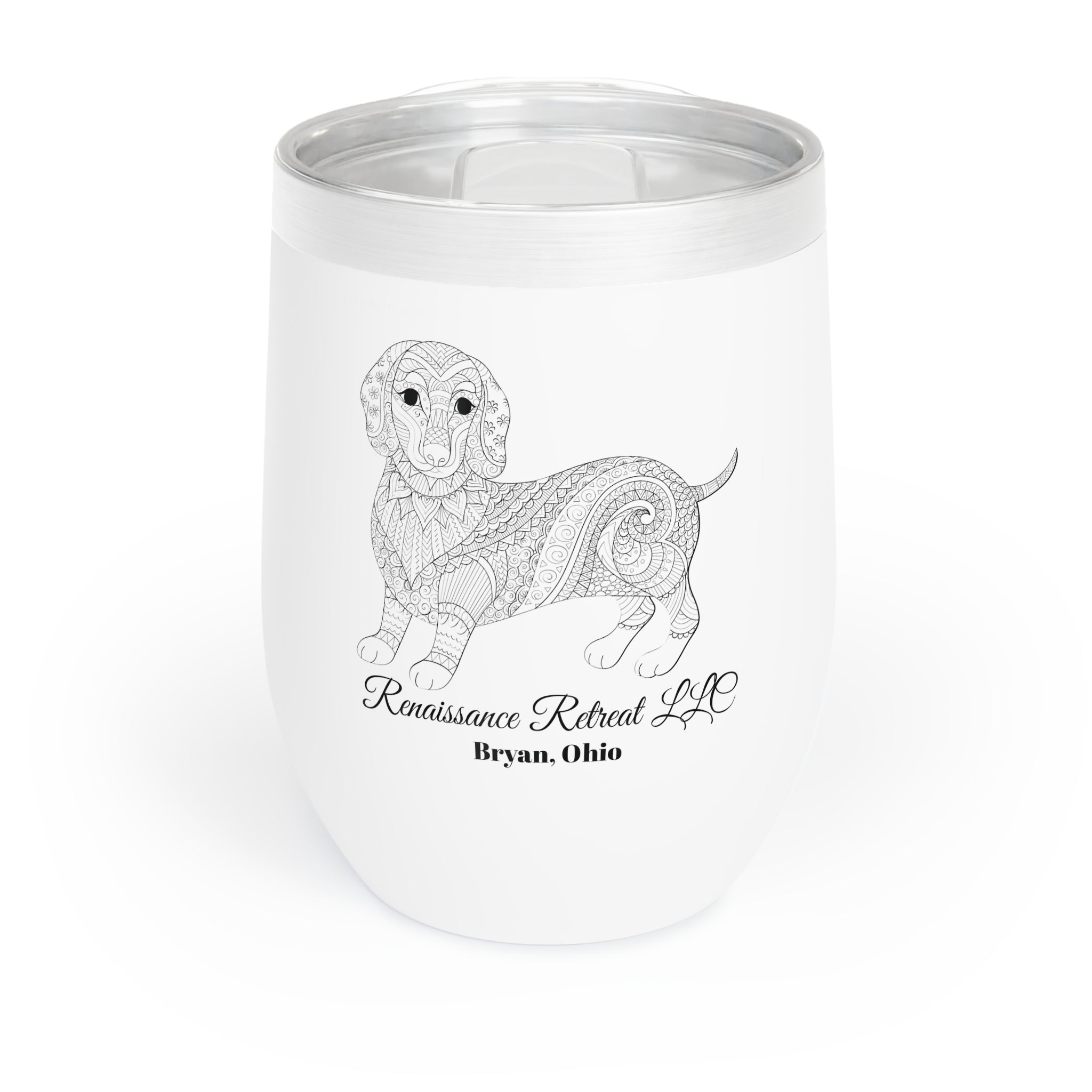 Chic Tumbler with Mandala Dachshund Design