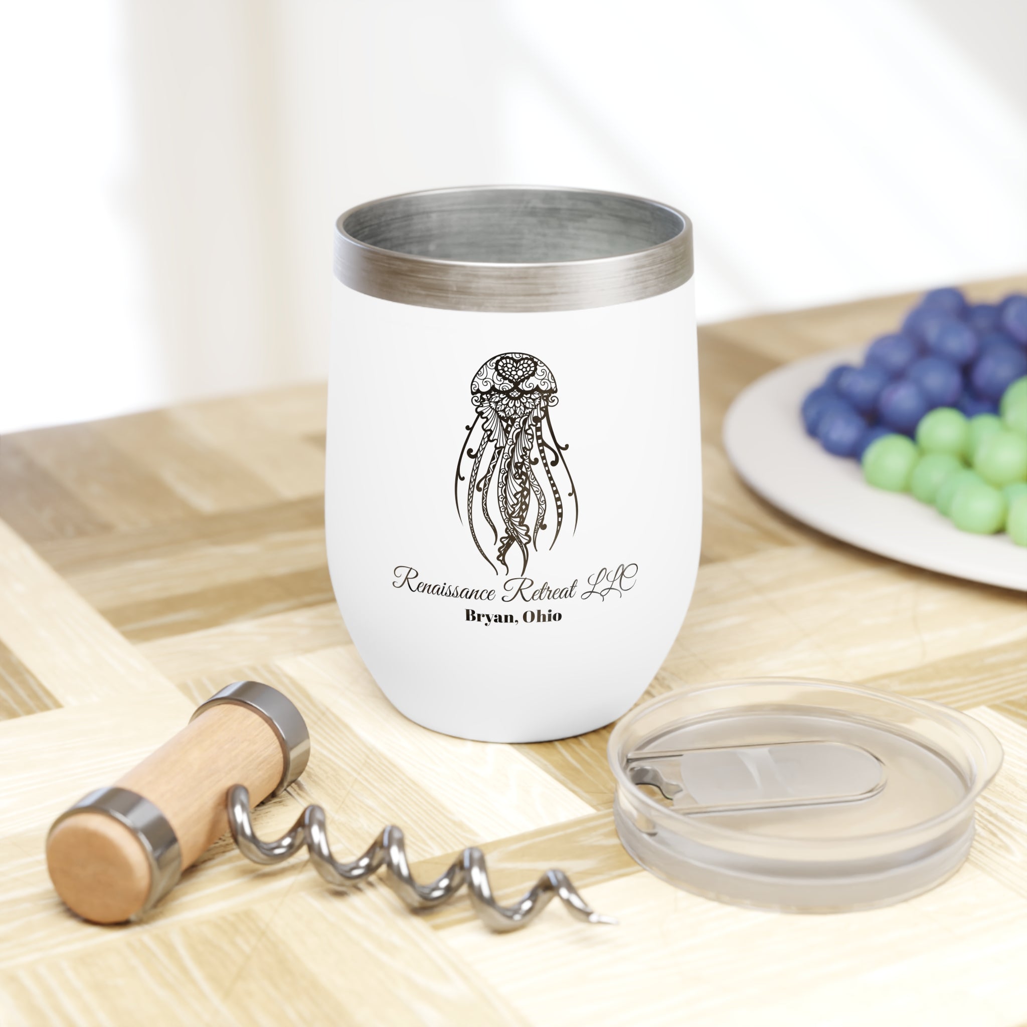Chic Tumbler with Mandala Jellyfish Design