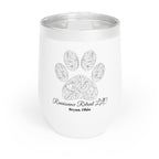 Chic Tumbler with Mandala Paw Print Design