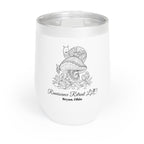 Chic Tumbler with Mandala Happy Mushroom Snail Design