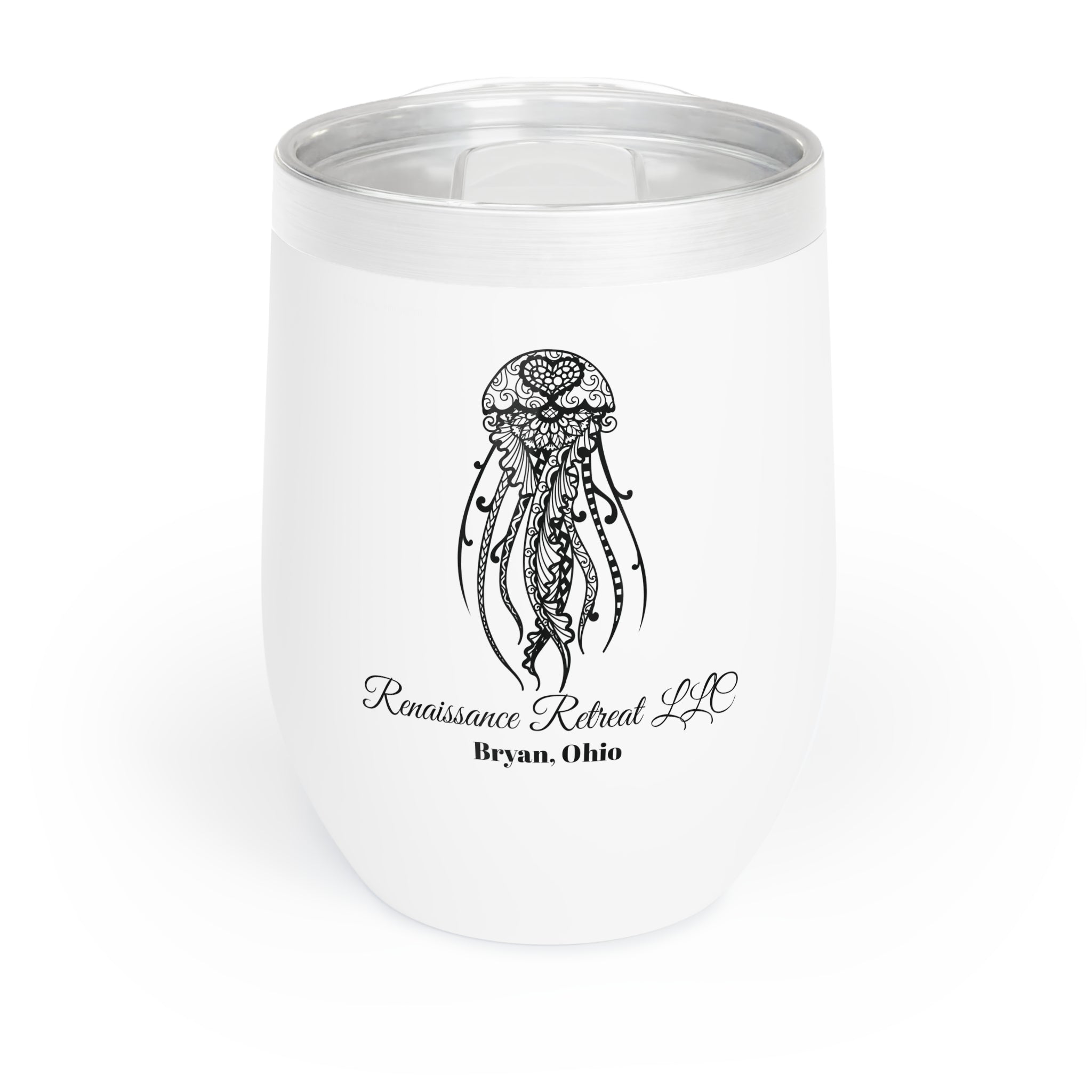 Chic Tumbler with Mandala Jellyfish Design