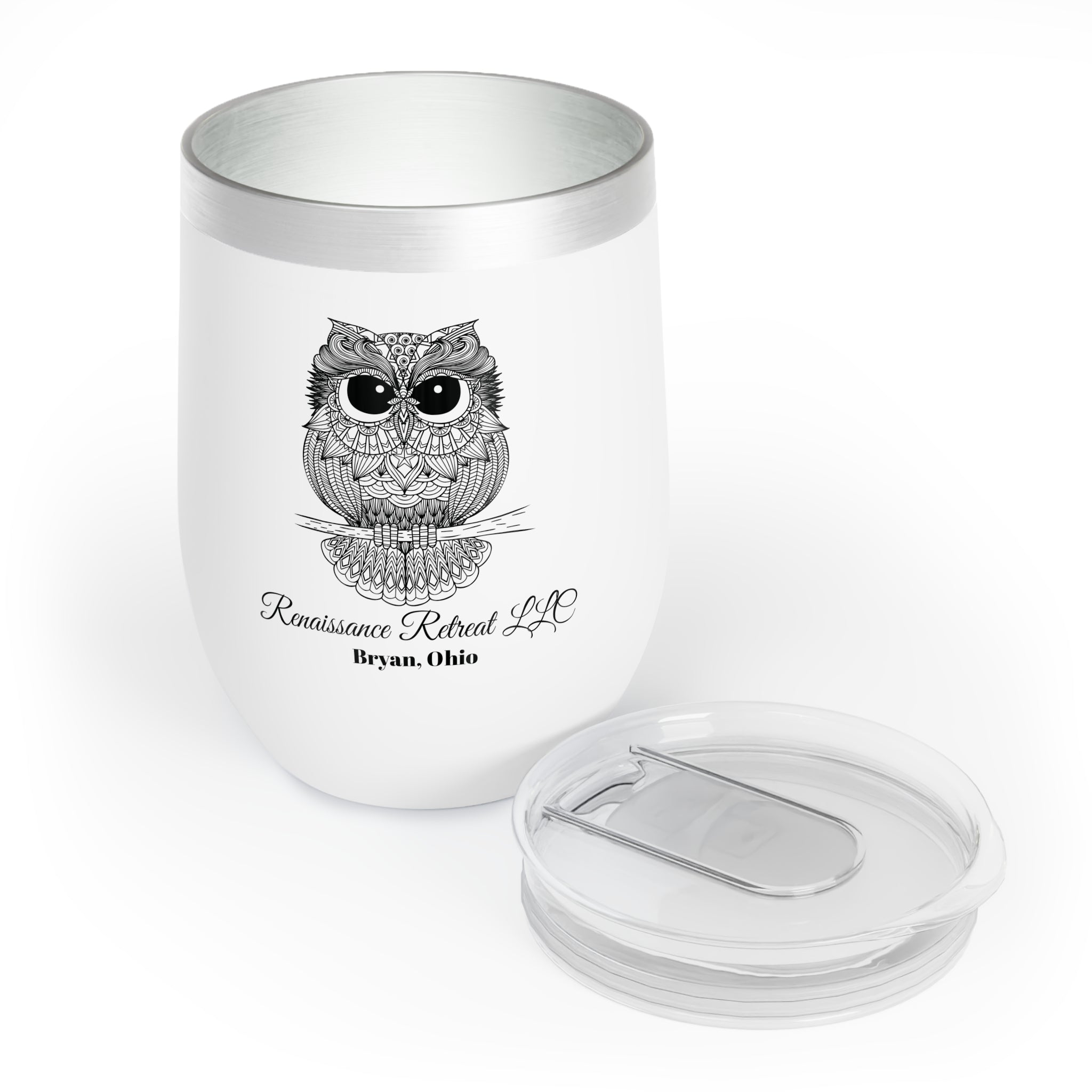 Chic Tumbler with Mandala Owl Design
