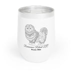 Chic Tumbler with Mandala Fluffy Dog Design