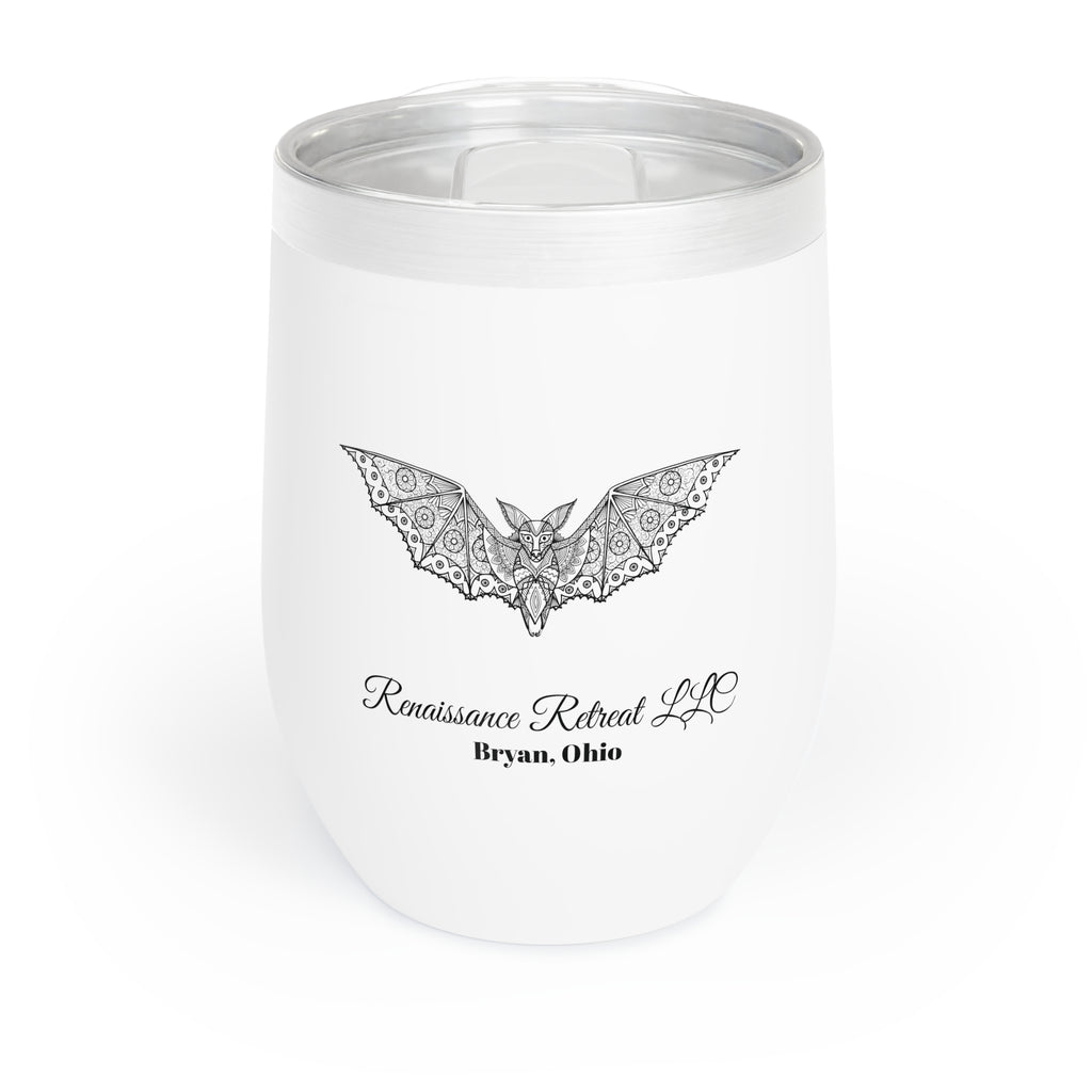Chic Tumbler with Mandala Bat Design