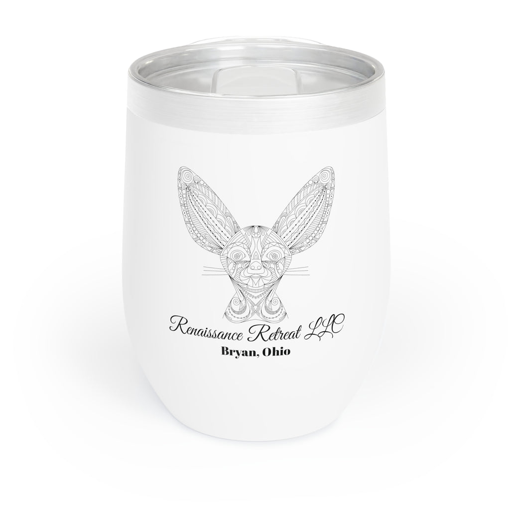 Chic Tumbler with Mandala Siamese Cat Design