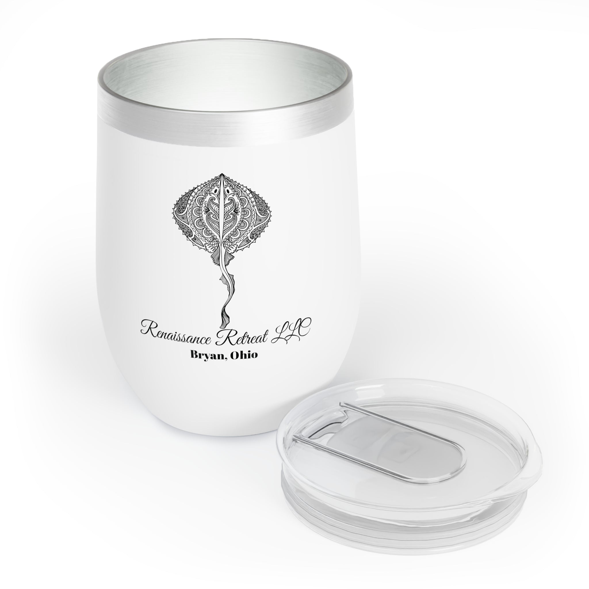 Chic Tumbler with Mandala Stingray Design