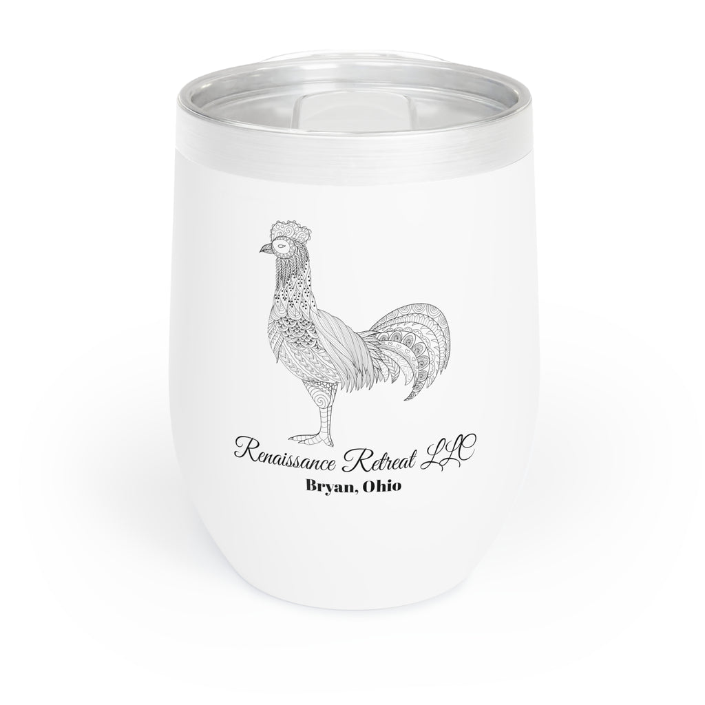 Chic Tumbler with Mandala Rooster Design