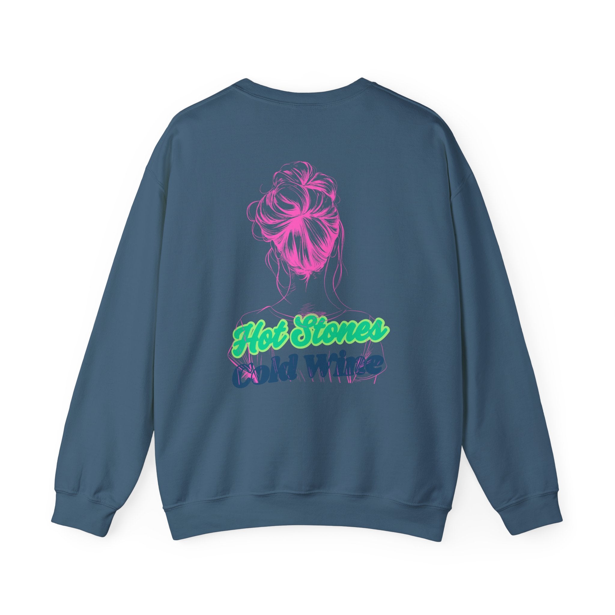 Hot Stones, Cold Wine-Crewneck Sweatshirt