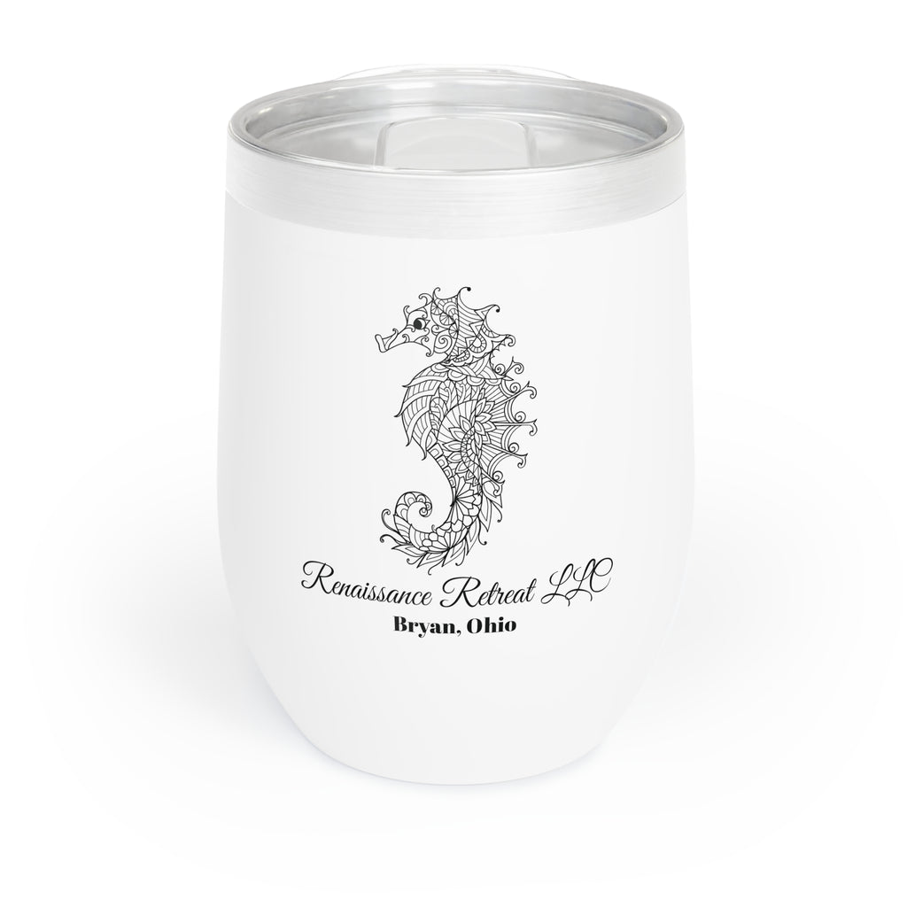 Chic Tumbler with Mandala Seahorse Design