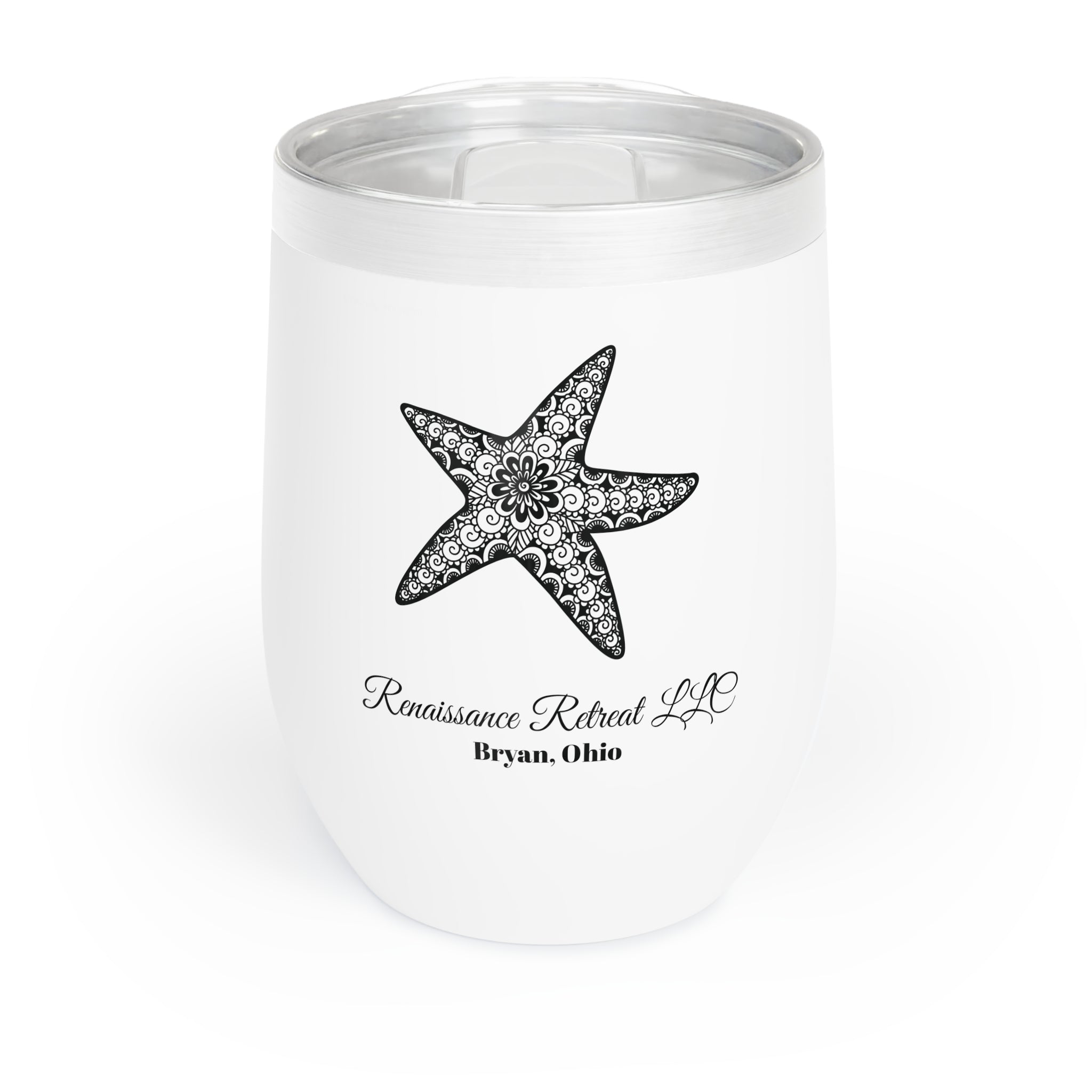 Chic Tumbler with Mandala Starfish Design
