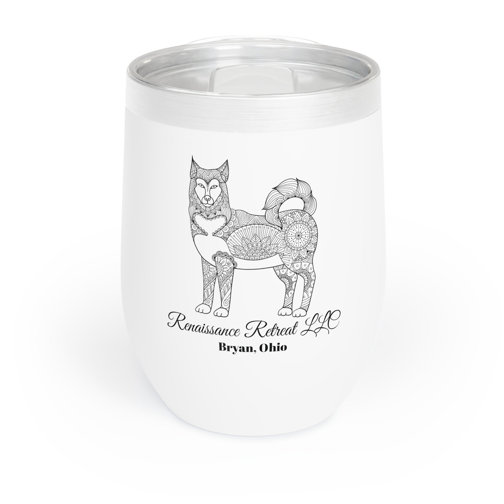 Chic Tumbler with Mandala Husky Design