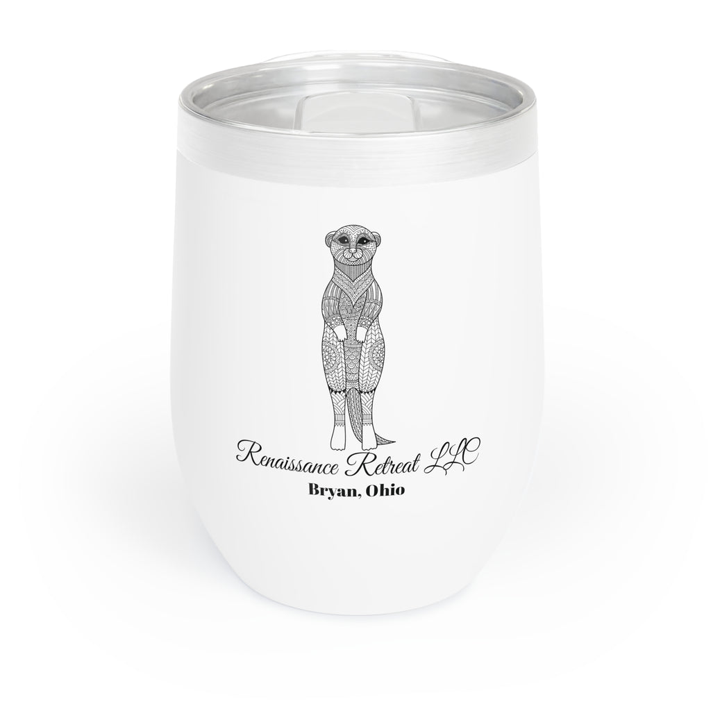 Chic Tumbler with Mandala Meerkat Design