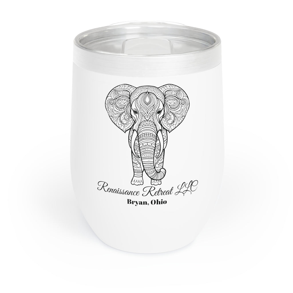 Chic Tumbler with Mandala Elephant Design