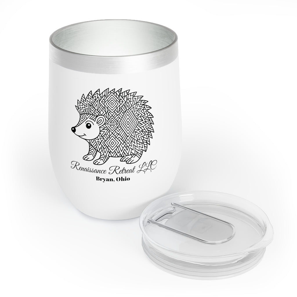 Chic Tumbler with Mandala Hedgehog Design