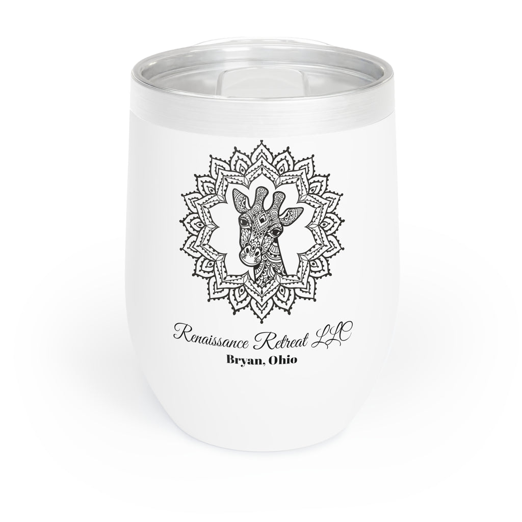 Chic Tumbler with Mandala Giraffe Design