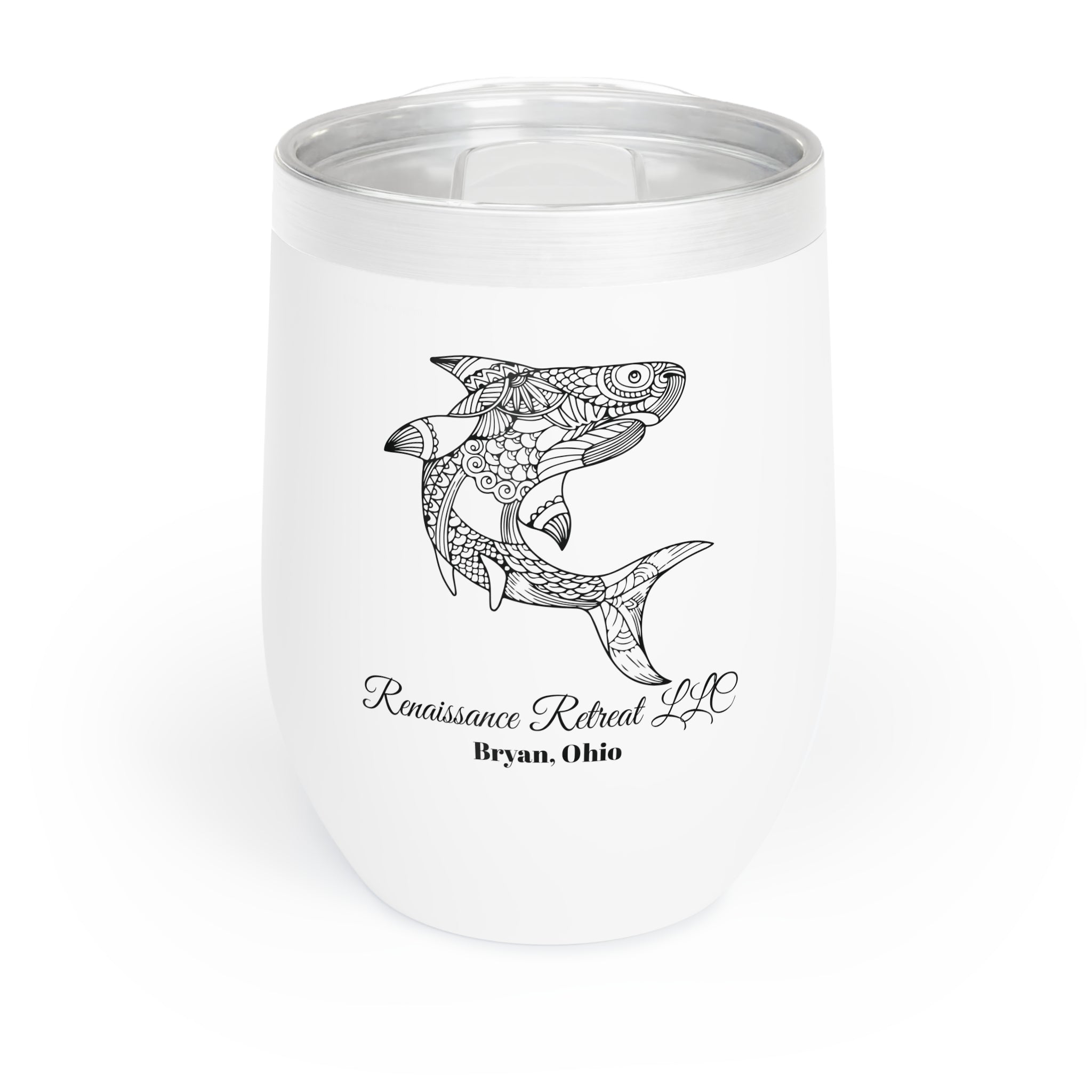 Chic Tumbler with Mandala Shark Design