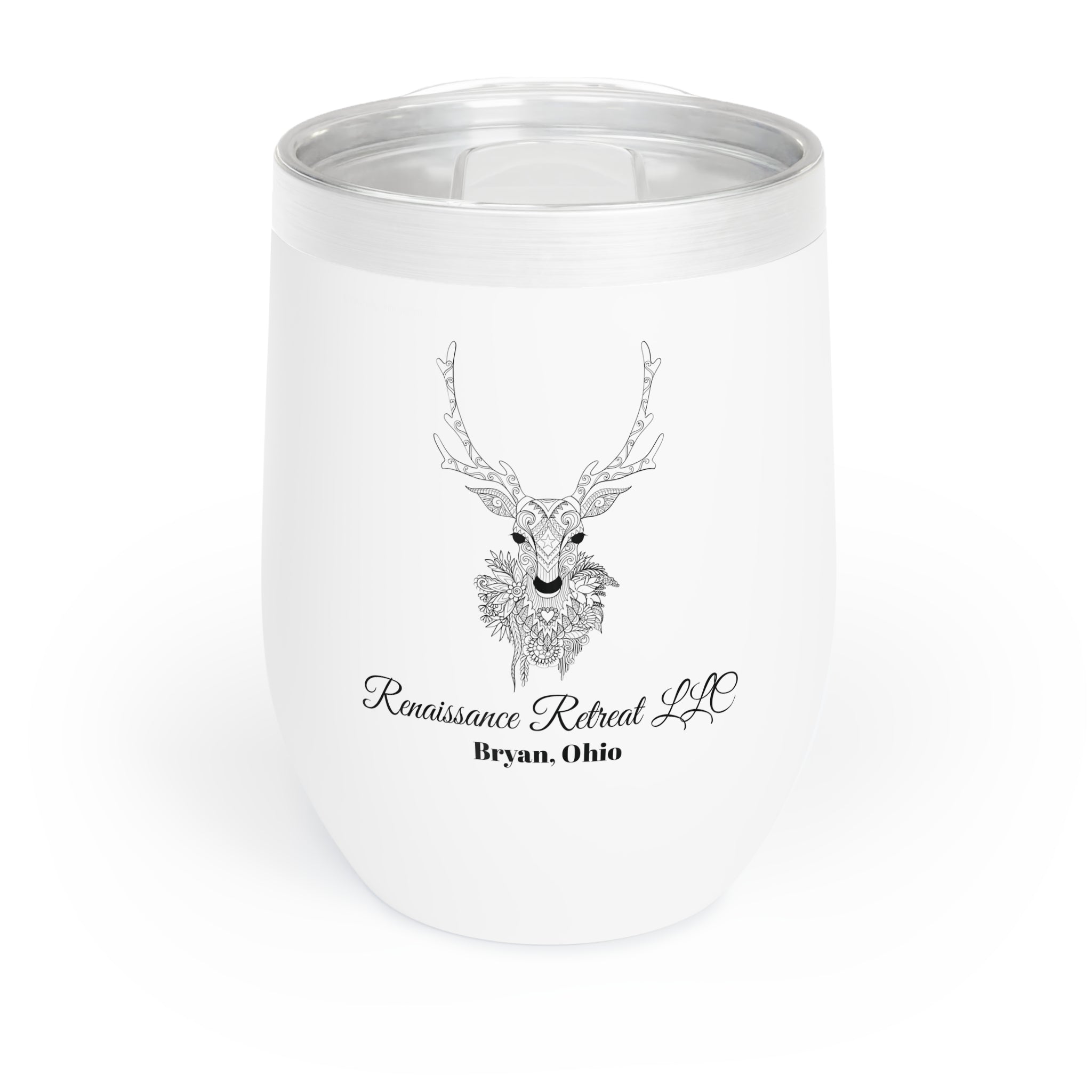 Chic Tumbler with Mandala Deer Design