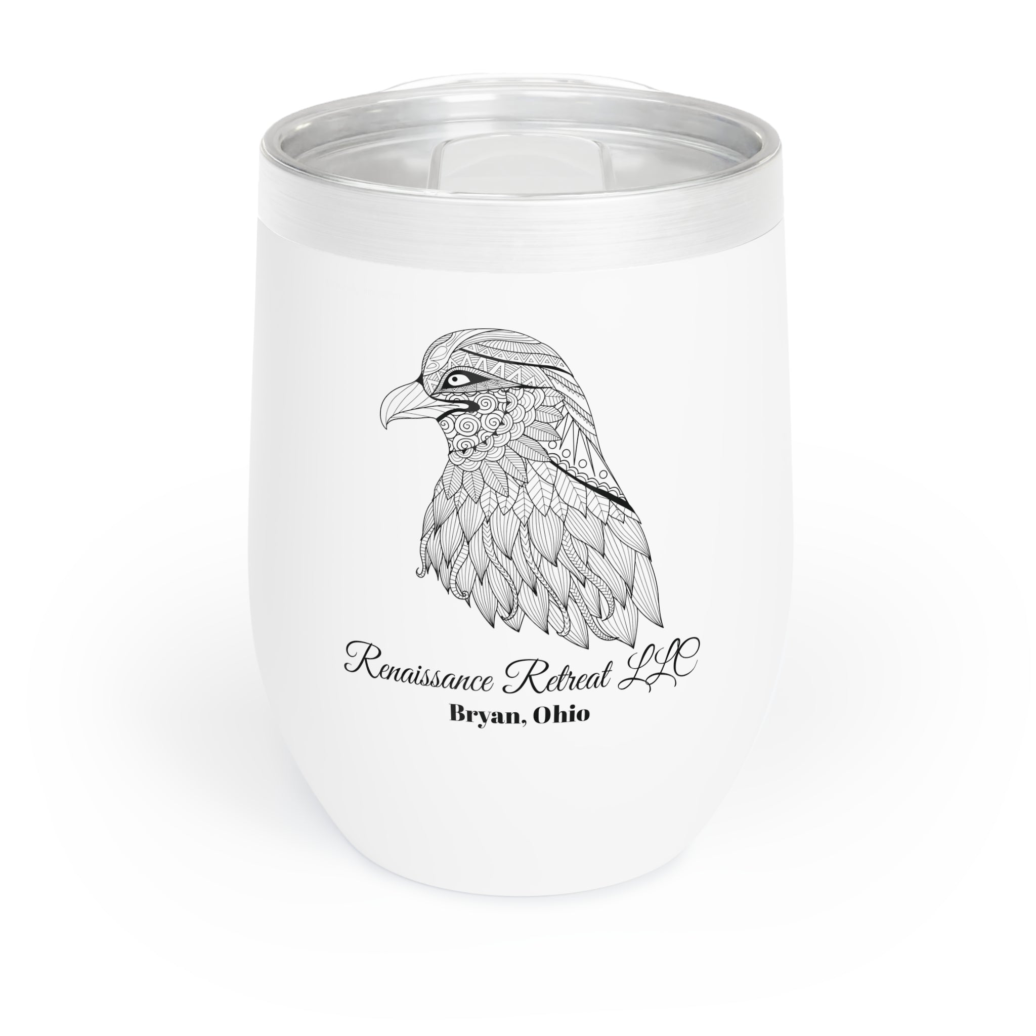 Chic Tumbler with Mandala Eagle Design