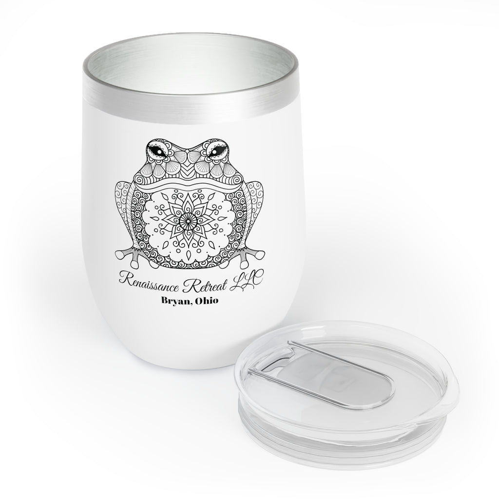 Chic Tumbler with Mandala Frog Design