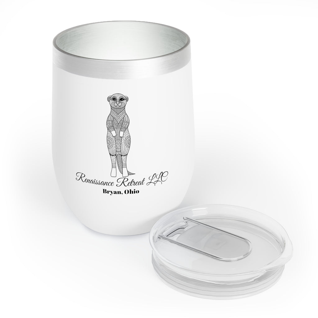 Chic Tumbler with Mandala Meerkat Design