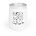 Chic Tumbler with Mandala Hippo Design