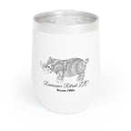 Chic Tumbler with Mandala Rhino Design