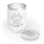 Chic Tumbler with Mandala Paw Print Design