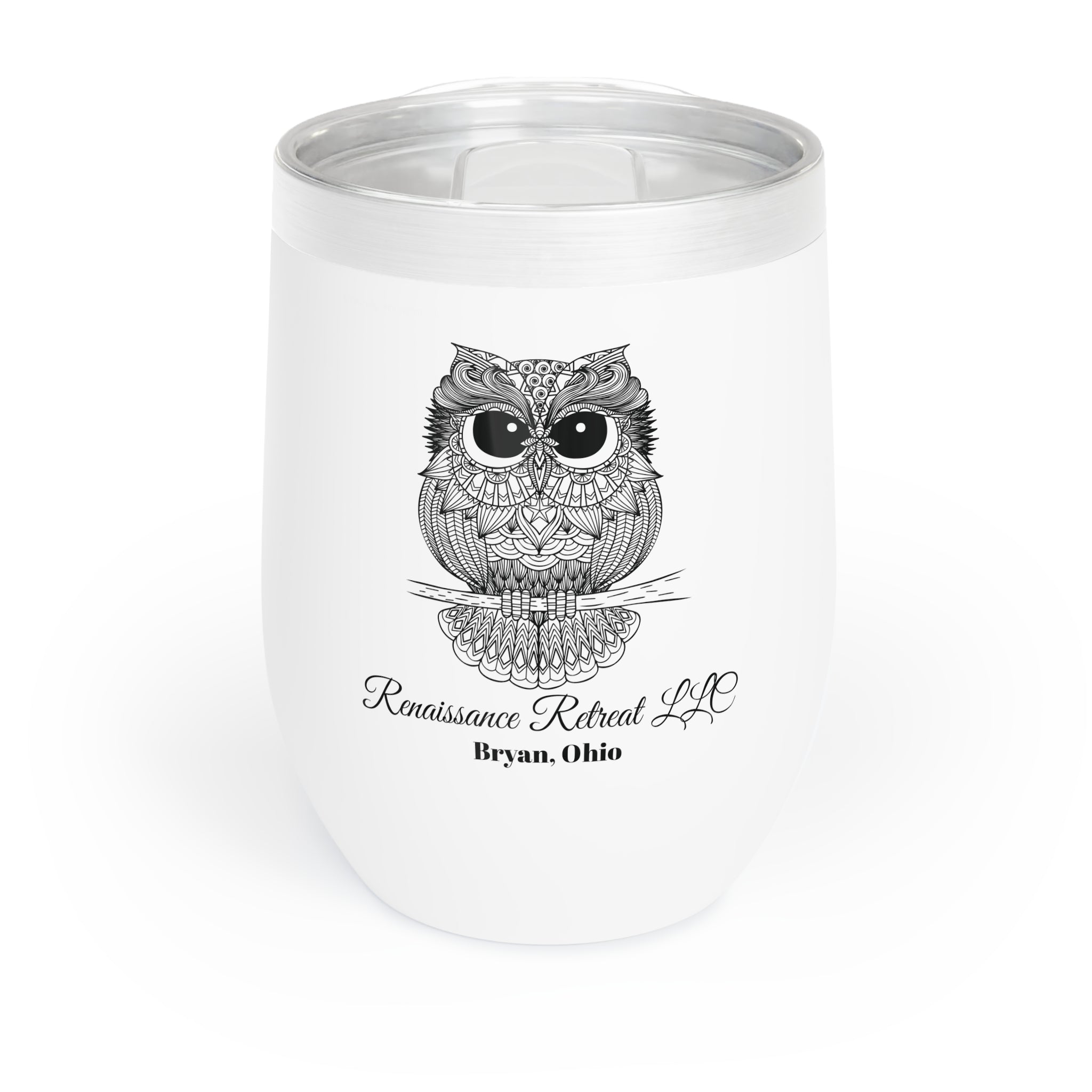 Chic Tumbler with Mandala Owl Design