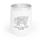 Chic Tumbler with Mandala Pig Design