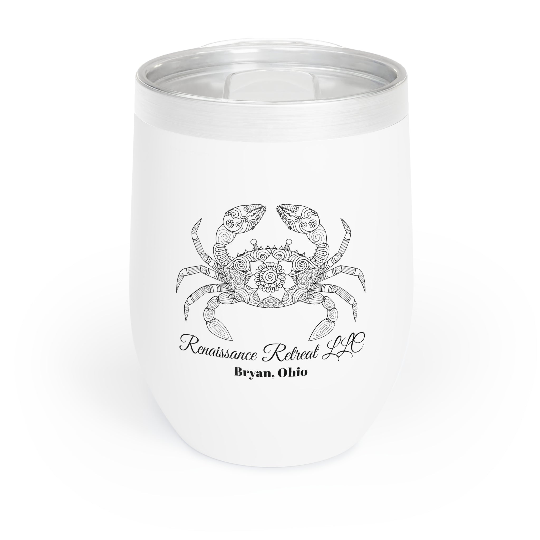 Chic Tumbler with Mandala Crab Design