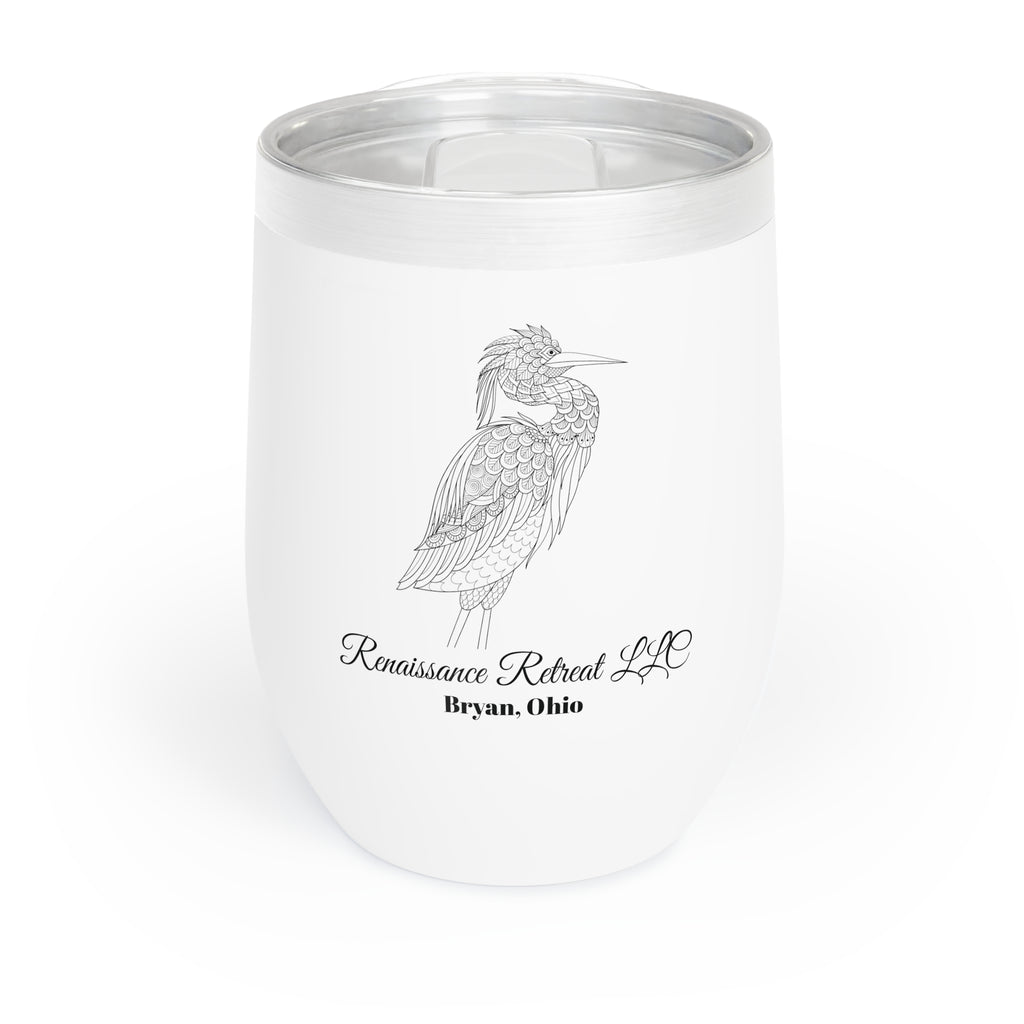Chic Tumbler with Mandala Crane Design