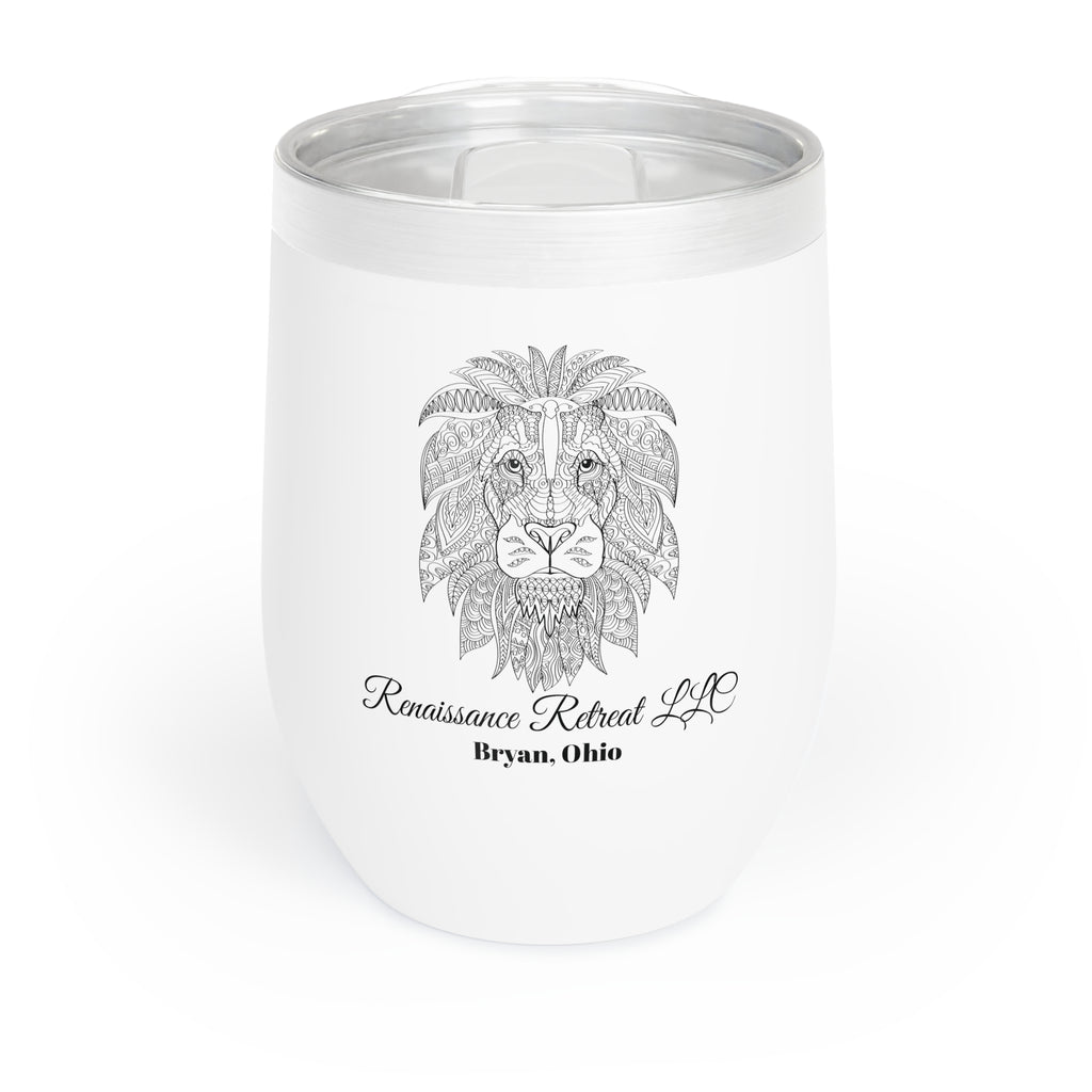 Chic Tumbler with Mandala Lion Design