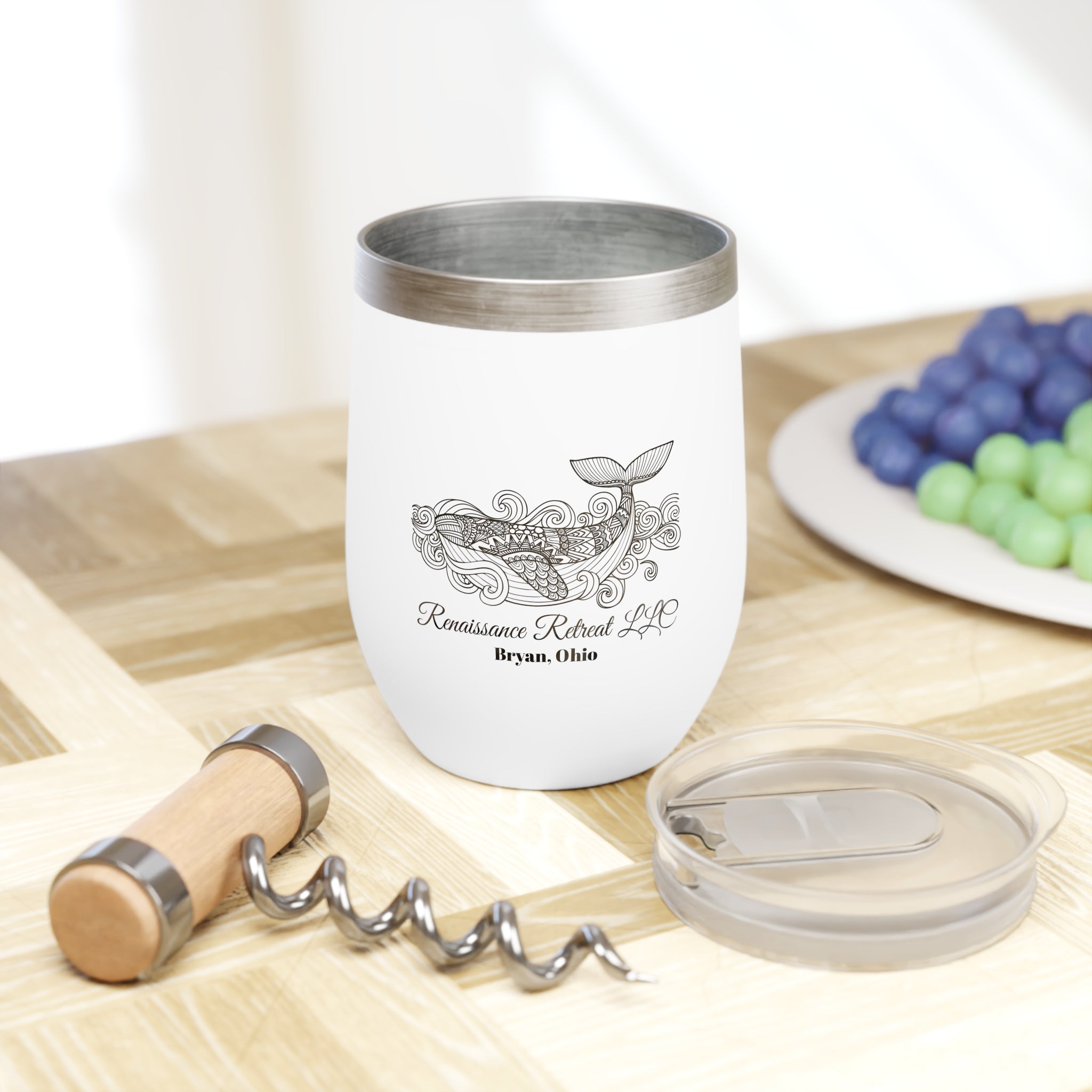 Chic Tumbler with Mandala Whale Design