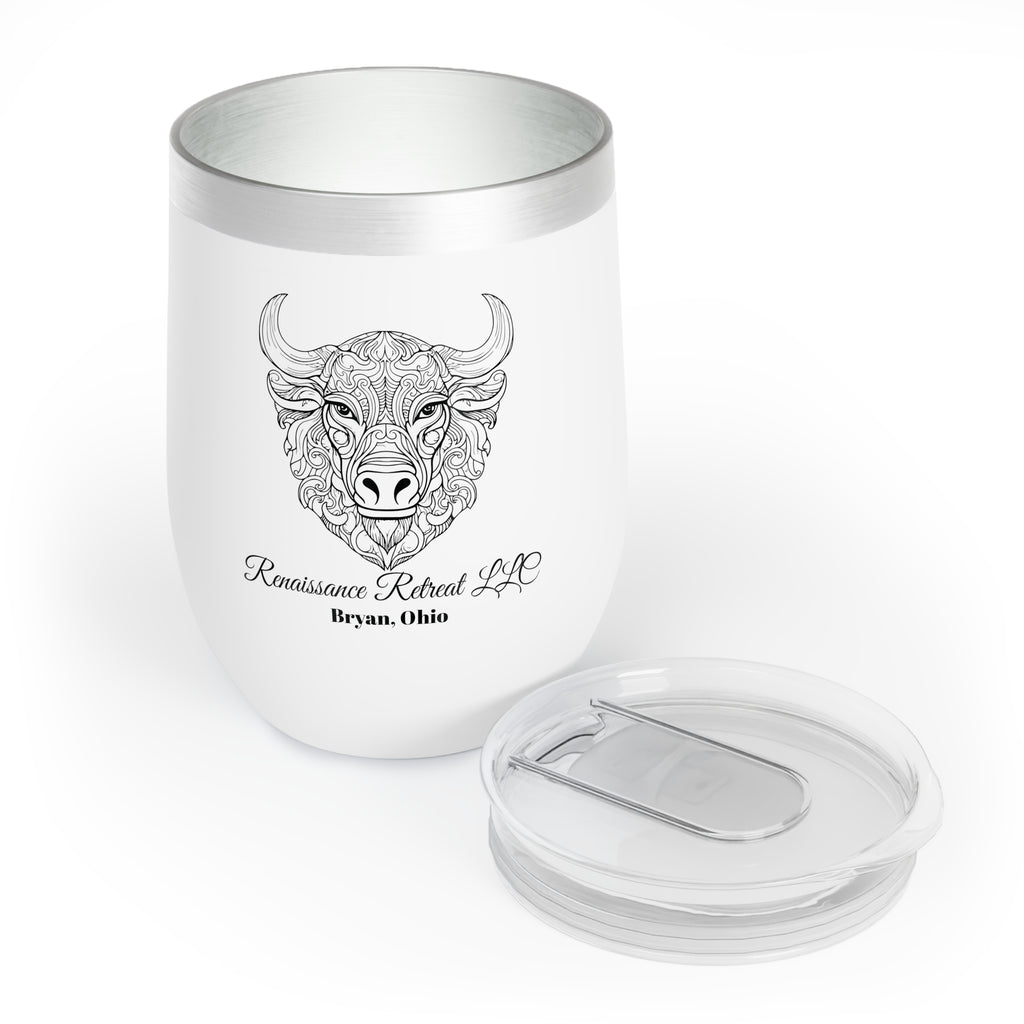 Chic Tumbler with Mandala Bull Design