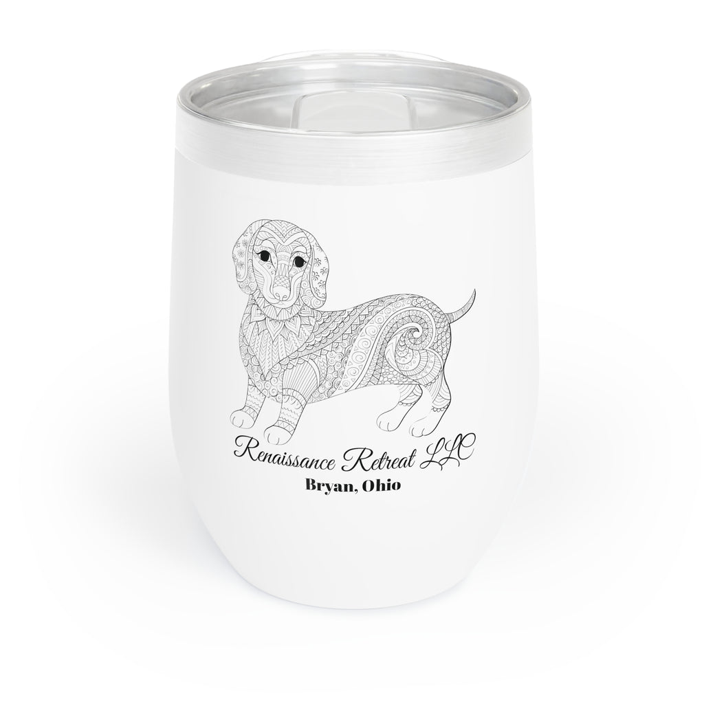 Chic Tumbler with Mandala Dachshund Design
